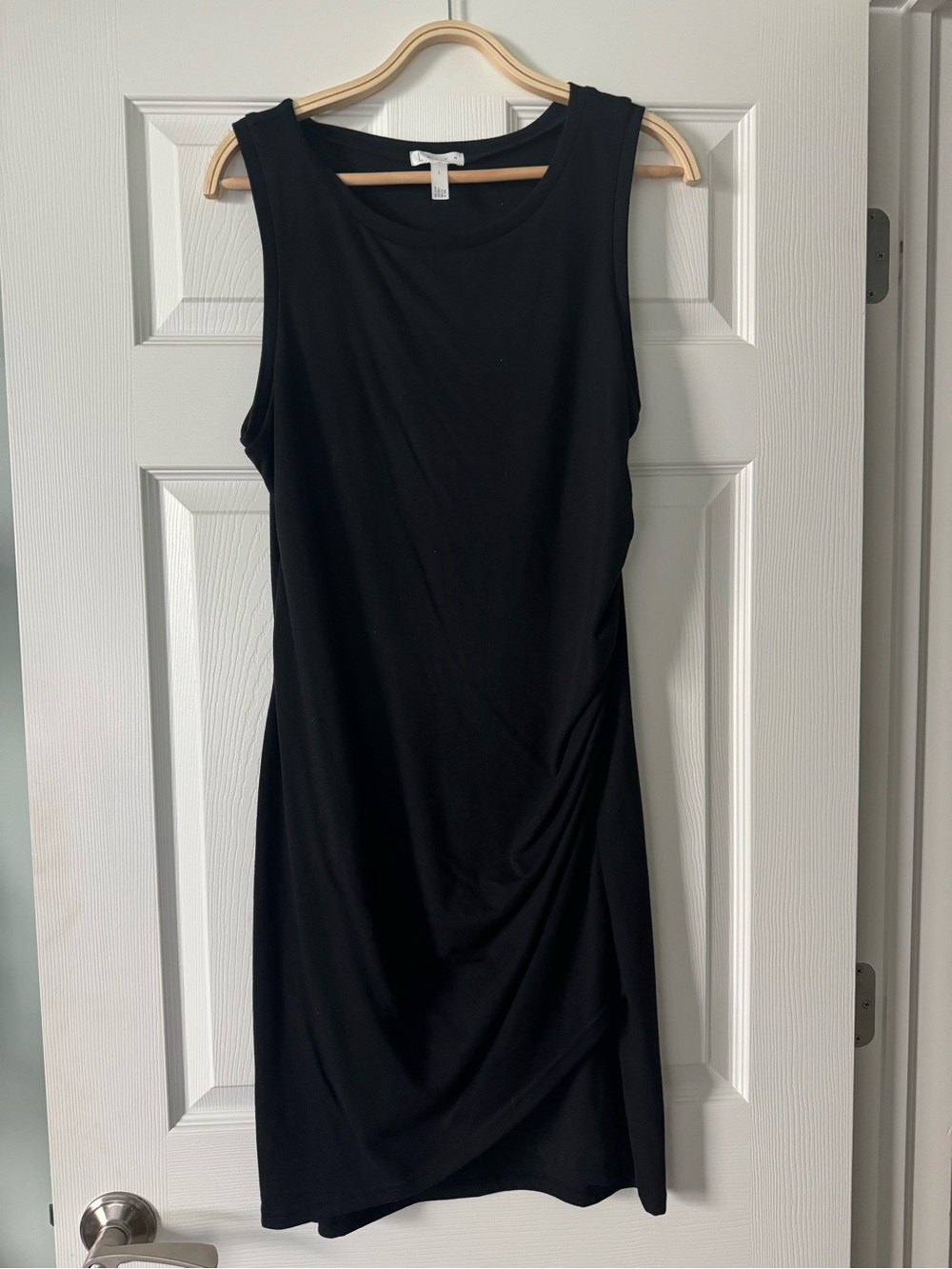 NWOT Leith Ruched Tank Dress | Black | Size Large